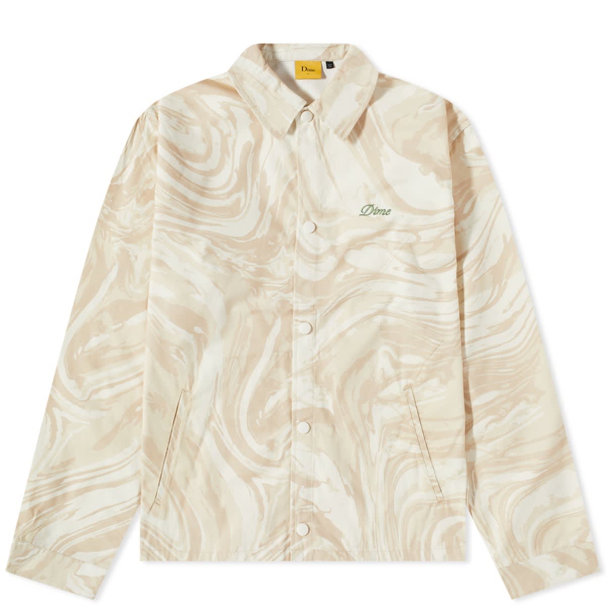 Bunda Dime Marble Coach Jacket Cream Béžová | DIMESU232CRE, 0
