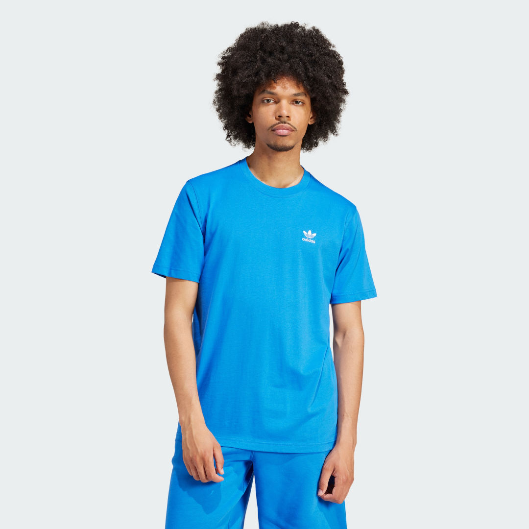 Tričko adidas Originals Trefoil Essentials Modrá | IR9687, 0