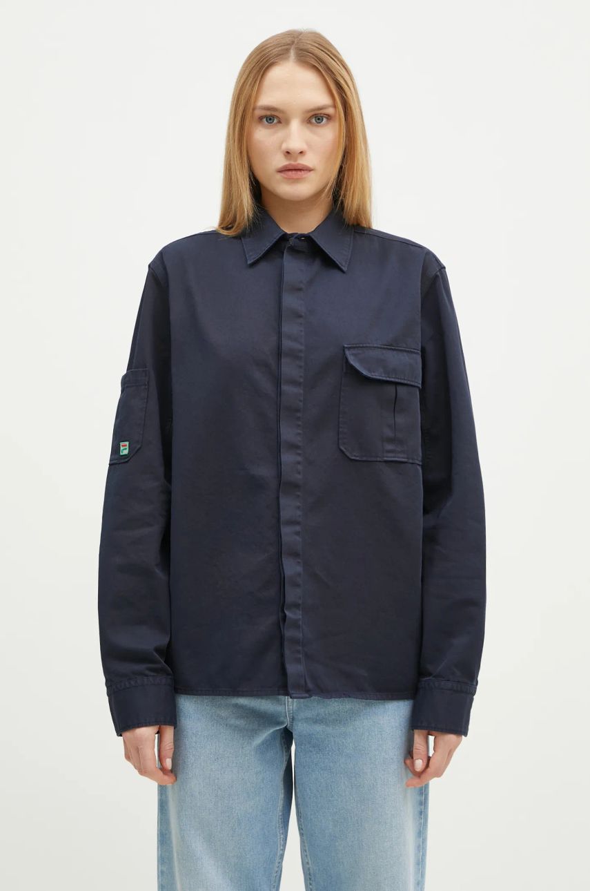 Košeľa MAISON KITSUNÉ Oversized Button Up Shirt Modrá | NW02103WQ4036, 0
