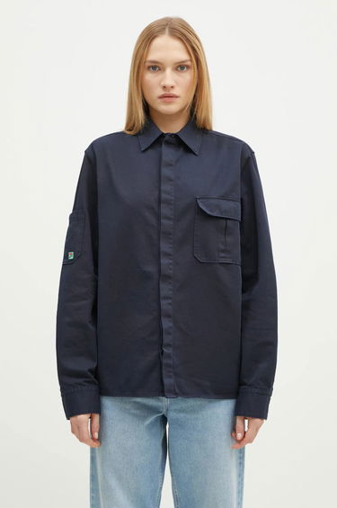 Košeľa MAISON KITSUNÉ Oversized Button Up Shirt Modrá | NW02103WQ4036, 0