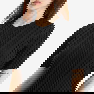 Tričko Pleats Please Issey Miyake Issey Miyake Rib Knit T-Shirt Čierna | PP56KK852-15, 5