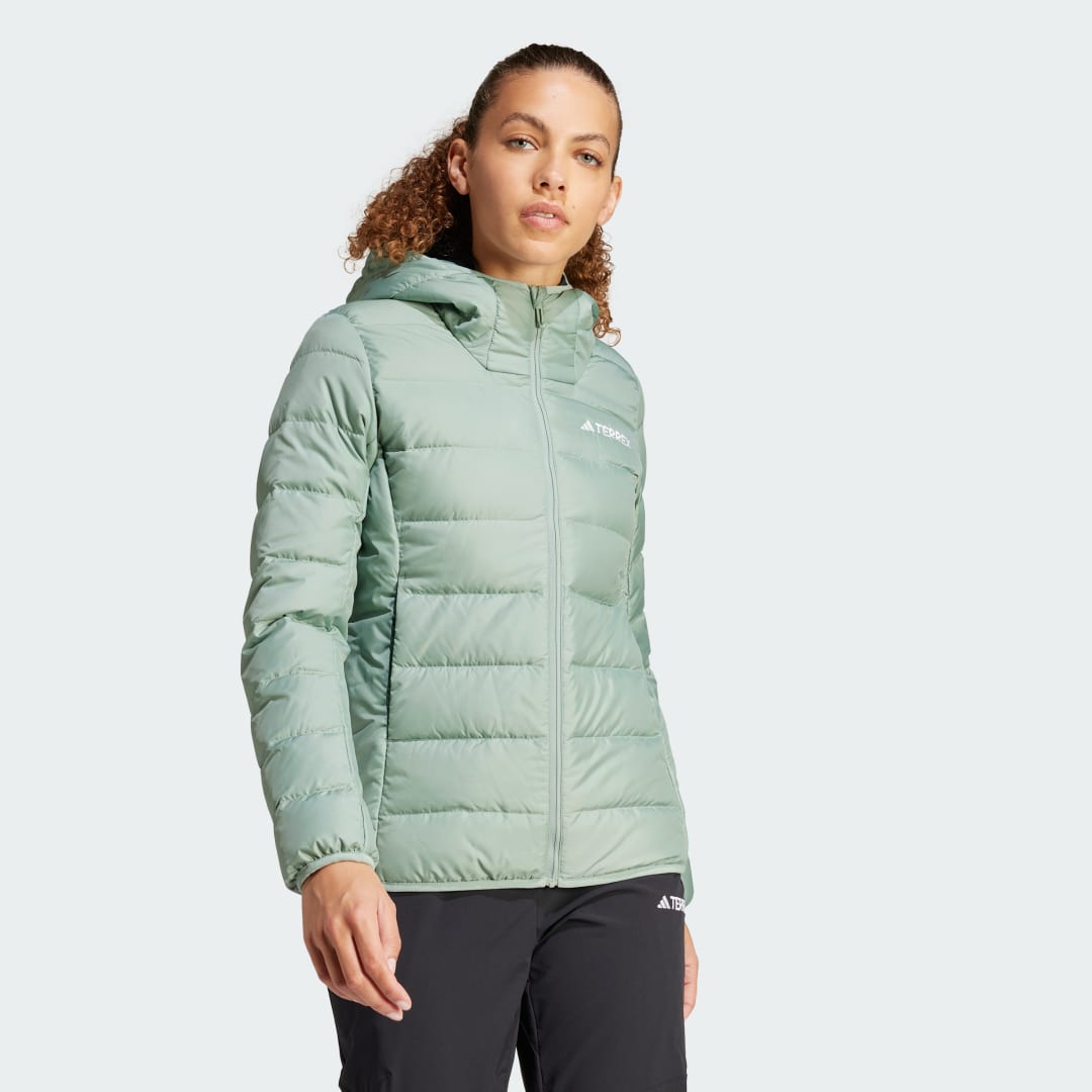 Bunda adidas Performance Terrex Multi Light Down Hooded Jacket Zelené | IP3543, 0