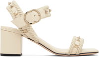 Garavani Rockstud Leather Rope Detail Heeled Sandals