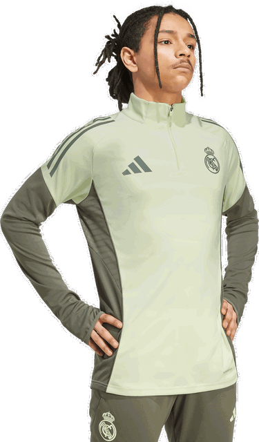 Mikina adidas Performance Real Madrid Tiro 25 Competition Training 1/4 Zip Top Žltá | JP3979, 2