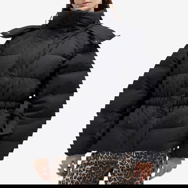 Prešívaná bunda GANNI GANNI Tech Seersucker Oversized Puffer Jacket, Size X-Large Čierna | F9496-099, 2