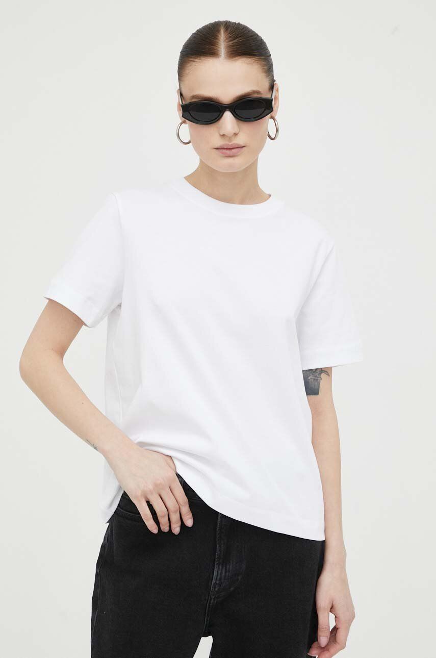 Tričko Samsoe Samsoe Cotton Tee Biela | F00012400, 0