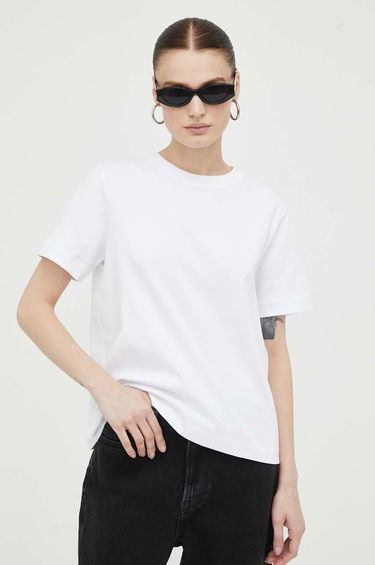 Tričko Samsoe Samsoe Cotton Tee Biela | F00012400, 0