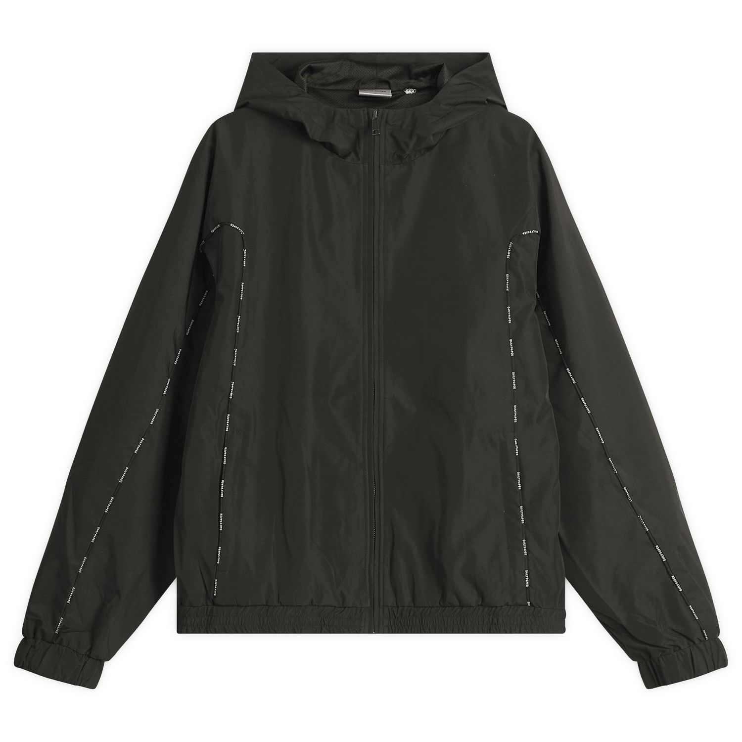 Vetrovka DAILY PAPER Daily Paper Men's Amadi Hooded Jacket, Size Large Čierna | 2423074, 1