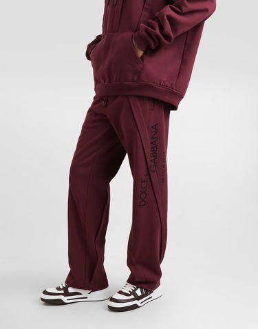 Tepláky Dolce & Gabbana Dolce & Gabbana Stretch Jersey Jogging Pants Vínová | GP10ZTG7O2LF0130, 3
