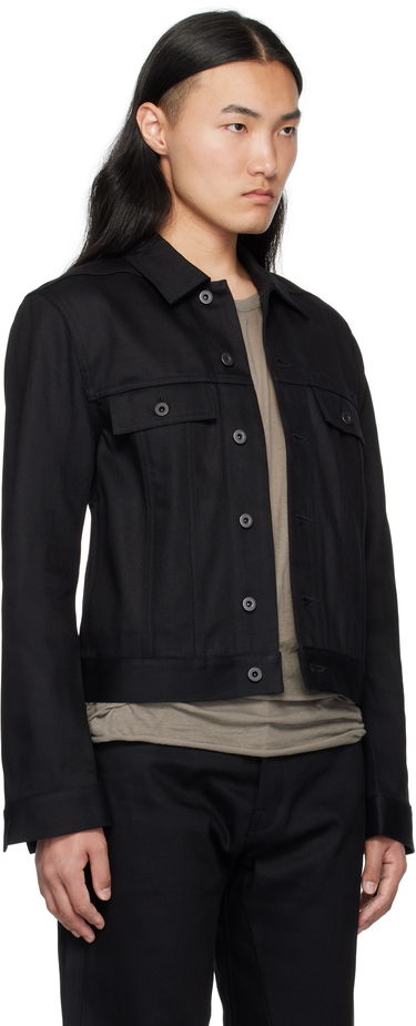 Bunda Rick Owens Rick Owens DRKSHDW Hollywood Trucker Denim Jacket Čierna | DL01E6788 BLKJP, 1