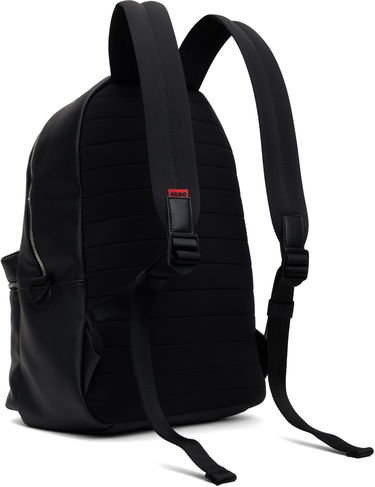 Batoh BOSS Hugo Perforated Faux Leather Backpack Čierna | 50541907, 2