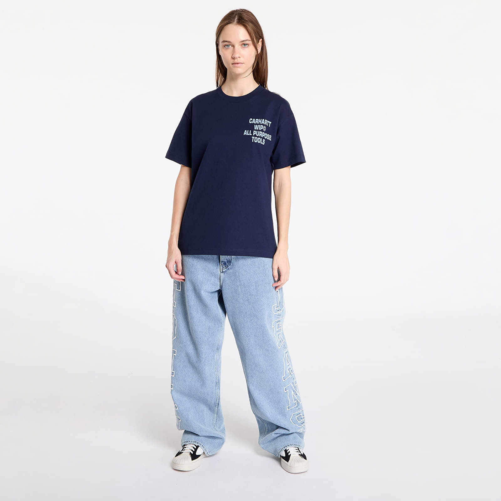 S/S Cross Screw T-Shirt UNISEX Air Force Blue