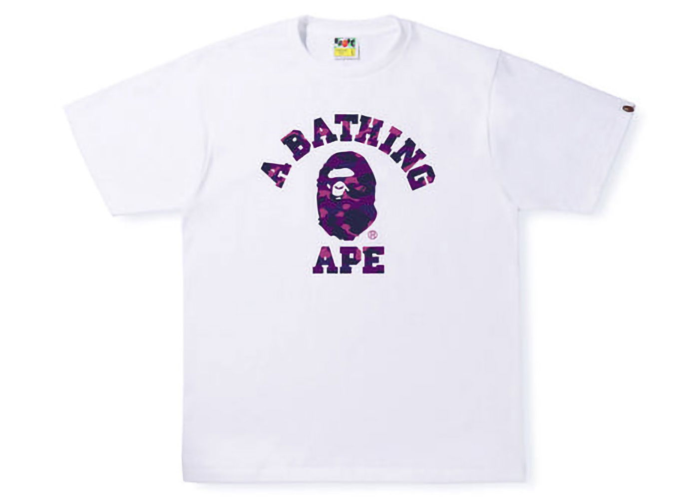 Tričko BAPE Color Camo College Tee Biela | 1I30-110-012, 0