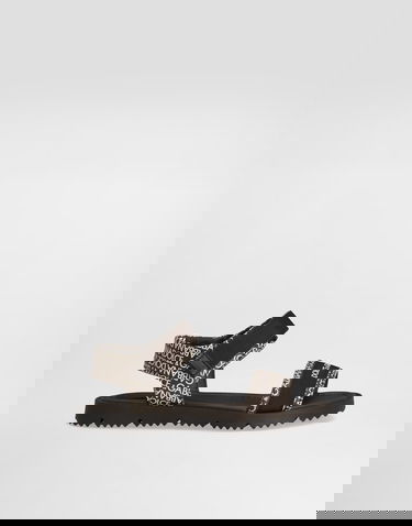 Doplnky Dolce & Gabbana Dolce & Gabbana Calfskin Logo Print Sandals Hnedá | DA5207AX182HMXCK, 0
