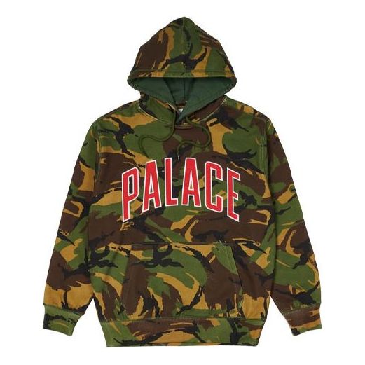 Mikina Palace Palace Large Logo Camouflage Pocket Hoodie Zelené | P20CS074, 0