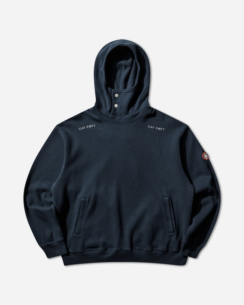 Mikina Cav Empt Neck Snap DBL Knit Hoodie Navy | CES28CS17 NAVY