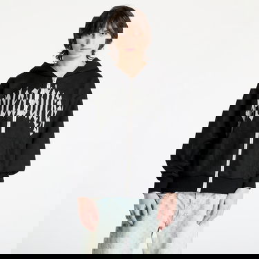 Mikina Pleasures PLEASURES Twitch Knitted Zip Hoodie Čierna | P25SP007 BLACK, 0