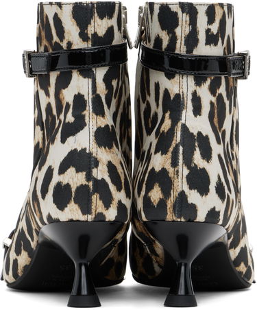 Starostlivosť o obuv GANNI GANNI Satin Eyelets Kitten Heel Boots Rôznofarebný | S2883, 1
