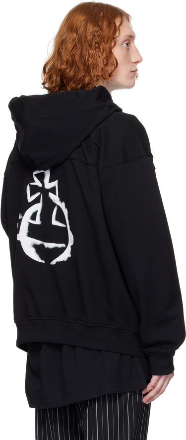 Mikina Vivienne Westwood Vivienne Westwood Stencil Orb Fresh Hoodie Čierna | 3I010010-J006O-, 2
