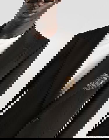 Bunda Dolce & Gabbana Single-breasted Sicilia Light Jacket Bistretch Wool Canvas Čierna | G2TV4ZFUBGBN0000, 3