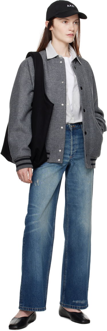 Bomber bunda A.P.C. Wool Bomber Jacket Šedá | WVBEB-M02974, 4