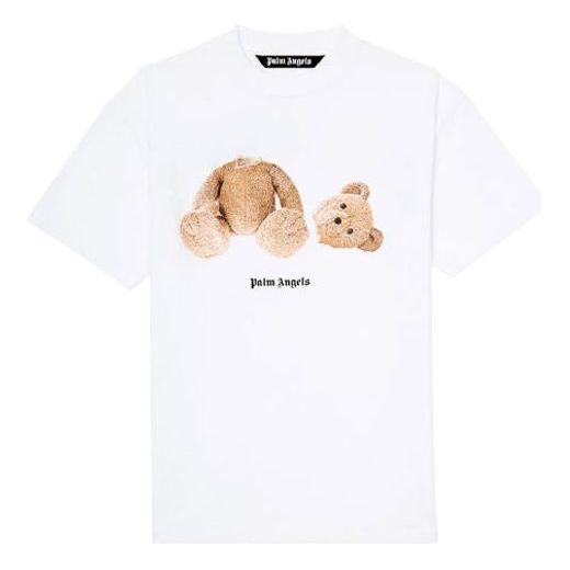 Tričko Palm Angels Palm Angels Bear Graphic Short-Sleeve T-Shirt Biela | PMAA001R21JER0010160