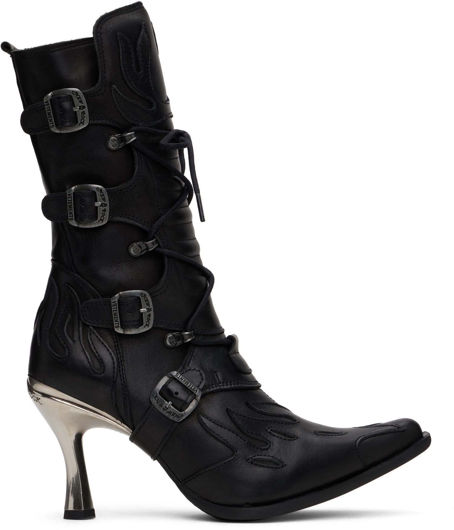Tenisky a topánky VETEMENTS Vetements New Rock Edition Rockstar Boots Čierna | WA66BO120B, 0