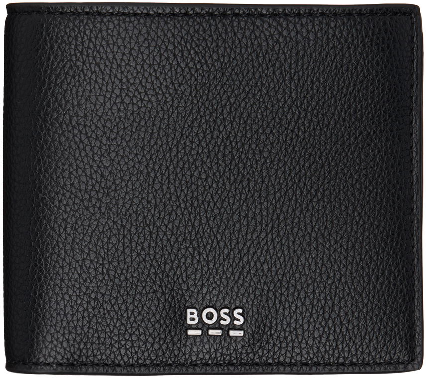 Peňaženka BOSS Black Logo Lettering Faux-Leather Wallet Čierna | 50529547, 0