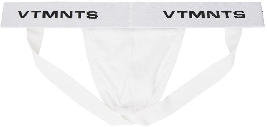 Body VETEMENTS Logo-Woven Jockstrap Biela | VL22UN400W, 1