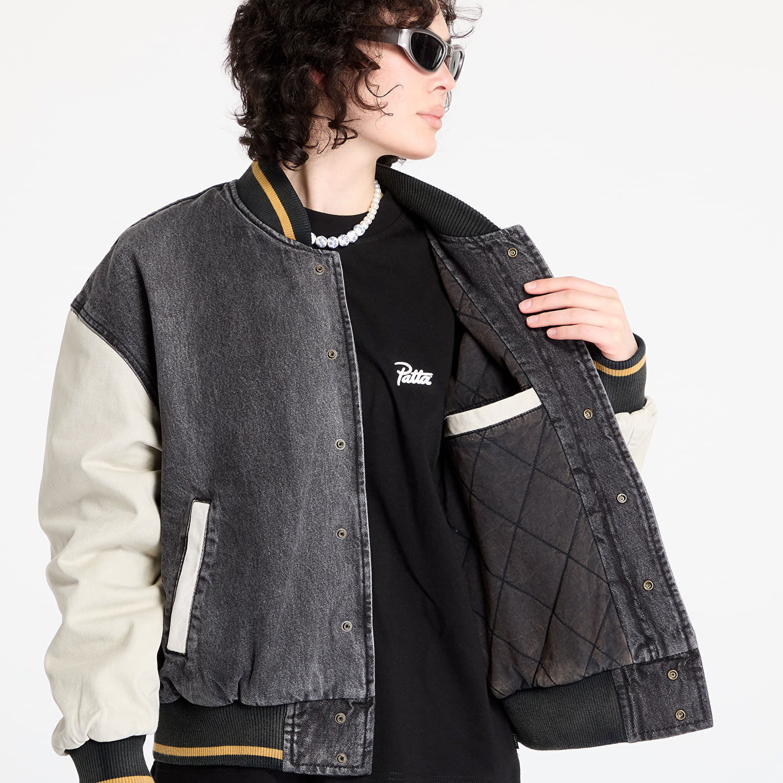 Homerun Denim Varsity Jacket