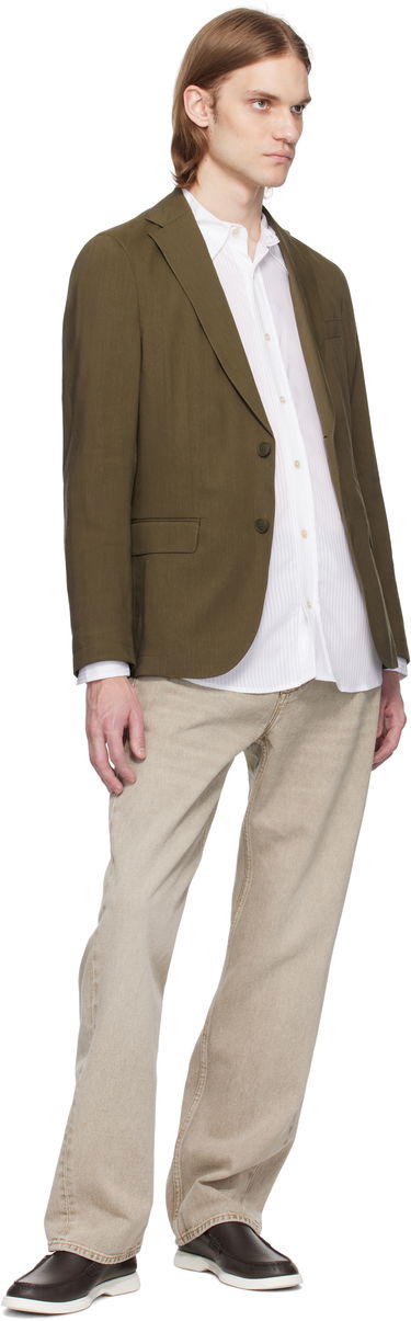 Bunda BOSS BOSS Slim-Fit Suit Blazer Zelené | 50540685, 3
