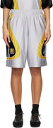 Brain Dead Edition Ribbed Elastic Waistband Jersey Shorts