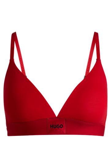 Podprsenka BOSS HUGO Stretch Cotton Triangle Bra Červená | 50503098, 0