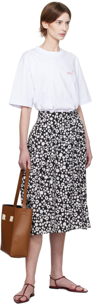 Tote bag Marni Small Leather Museo Patches Tote Hnedá | SHMP0111U0 P6483, 3