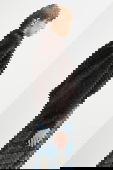 Bomber bunda Coperni Faux Fur Bomber Jacket Hnedá | COPBL33F9015, 3