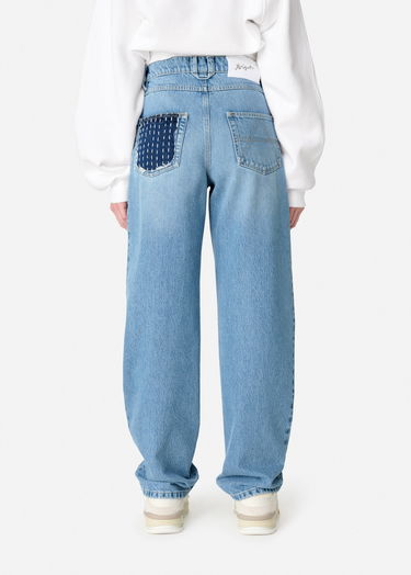 Džínsy AXEL ARIGATO Relaxed Fit Patchwork Jeans Modrá | A2988001, 6