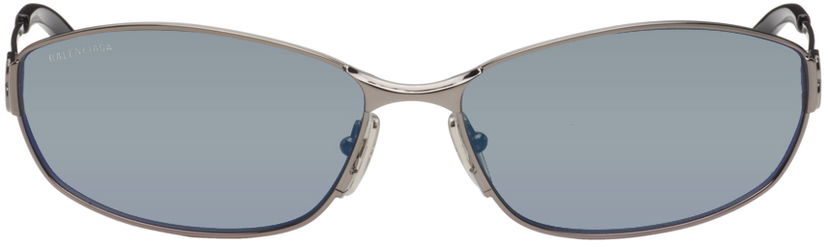 Slnečné okuliare Balenciaga Rectangular Sunglasses Šedá | BB0336S-002