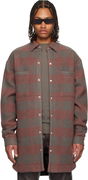 Concordians Oversized Plaid Flannel Overshirt with Chest Pockets
