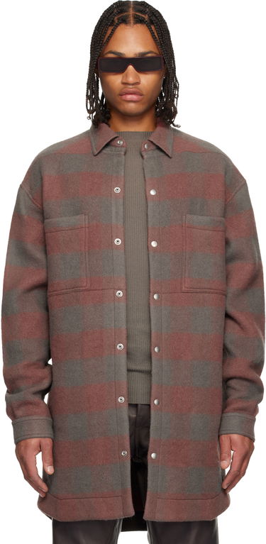 Košeľa Rick Owens Concordians Oversized Plaid Flannel Overshirt with Chest Pockets Rôznofarebný | RU02E1739 WJP, 0