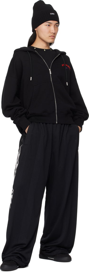 Mikina Off-White Star Arrow Zip Hoodie Čierna | OMBE015S25FLE0021001, 3