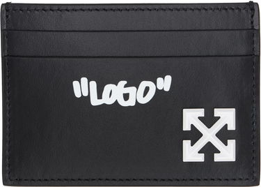 Peňaženka Off-White Off-White Jitney Quote Leather Card Holder Čierna | OMND09FC99LEA0011001, 0