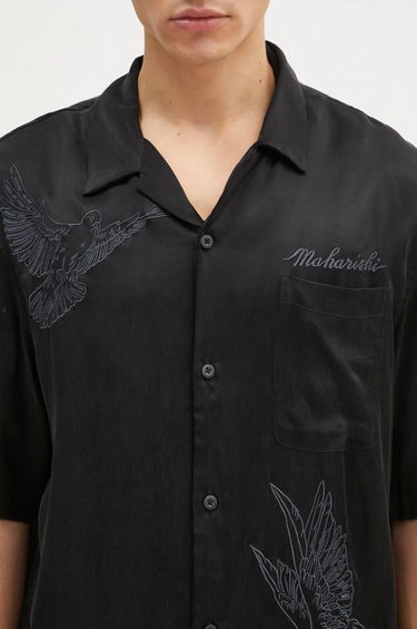 Košeľa Maharishi Maharishi Peace Dove Embroidered Shirt Čierna | 5326.BLACK, 3