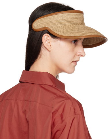 Klobúk Max Mara Max Mara Mogador Woven Sun Visor Hnedá | 2514571012600, 2