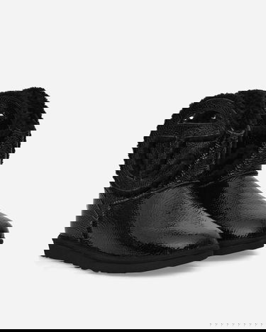 Tenisky a topánky UGG Telfar Logo Mini Crinkle Leather Boots Black Čierna | 1155790 BLK, 2