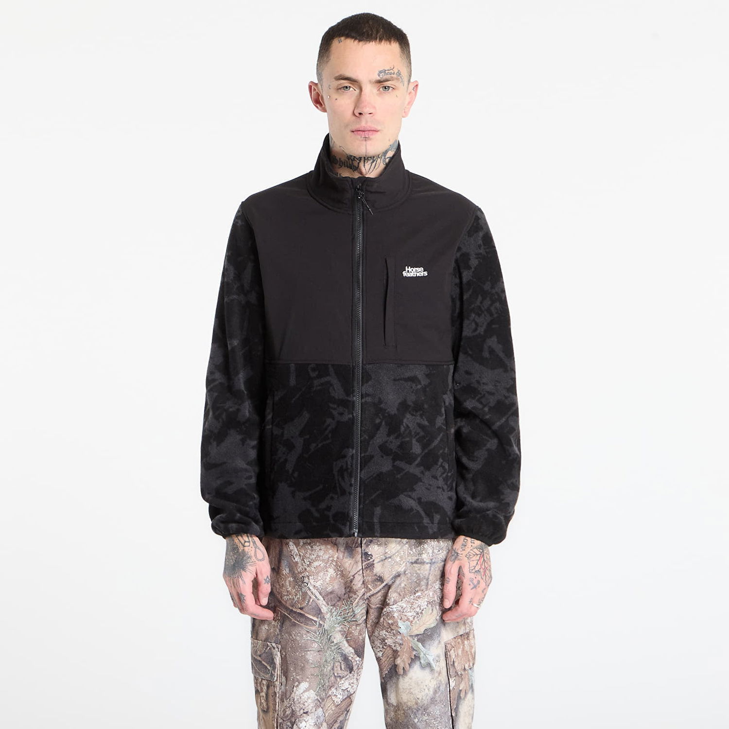 Mikina Horsefeathers Duval Fleece Sweatshirt Čierna | TM083A, 0