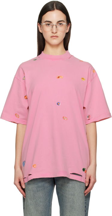 Tričko Balenciaga Balenciaga Fruity Graphic T-Shirt Ružová | 764235 TRVS4, 0