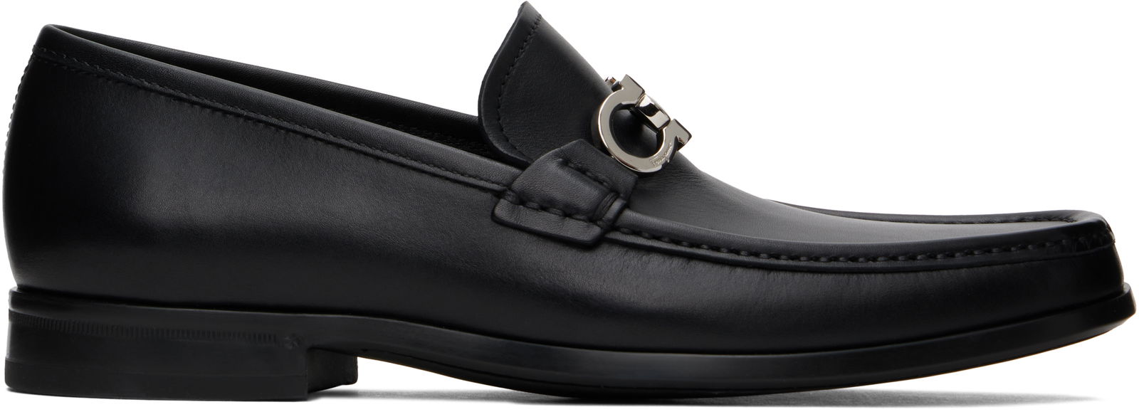 Reversible Gancini Ornament Loafers