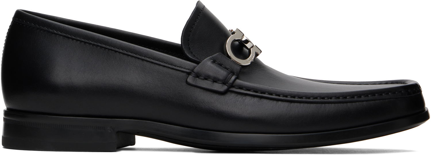 Tenisky a topánky FERRAGAMO Reversible Gancini Ornament Loafers Čierna | 686084, 0