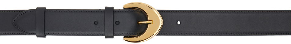 Opasok The Row Leather Belt With Gold-Tone Buckle Čierna | W1615-L60, 0