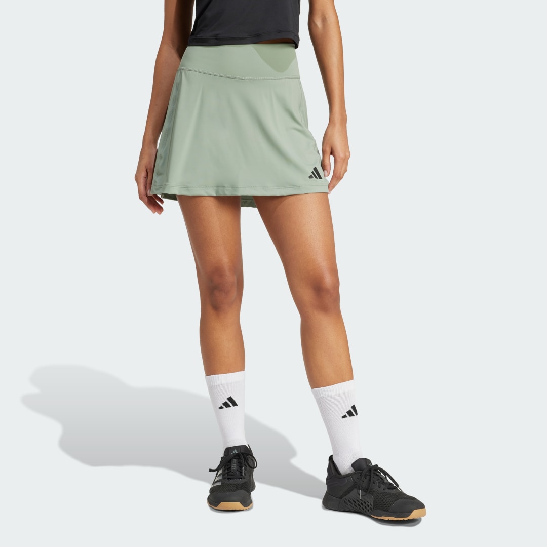 Sukňa adidas Performance Optime Tennis Skort with Integrated Bike Shorts Zelené | JN6848, 0